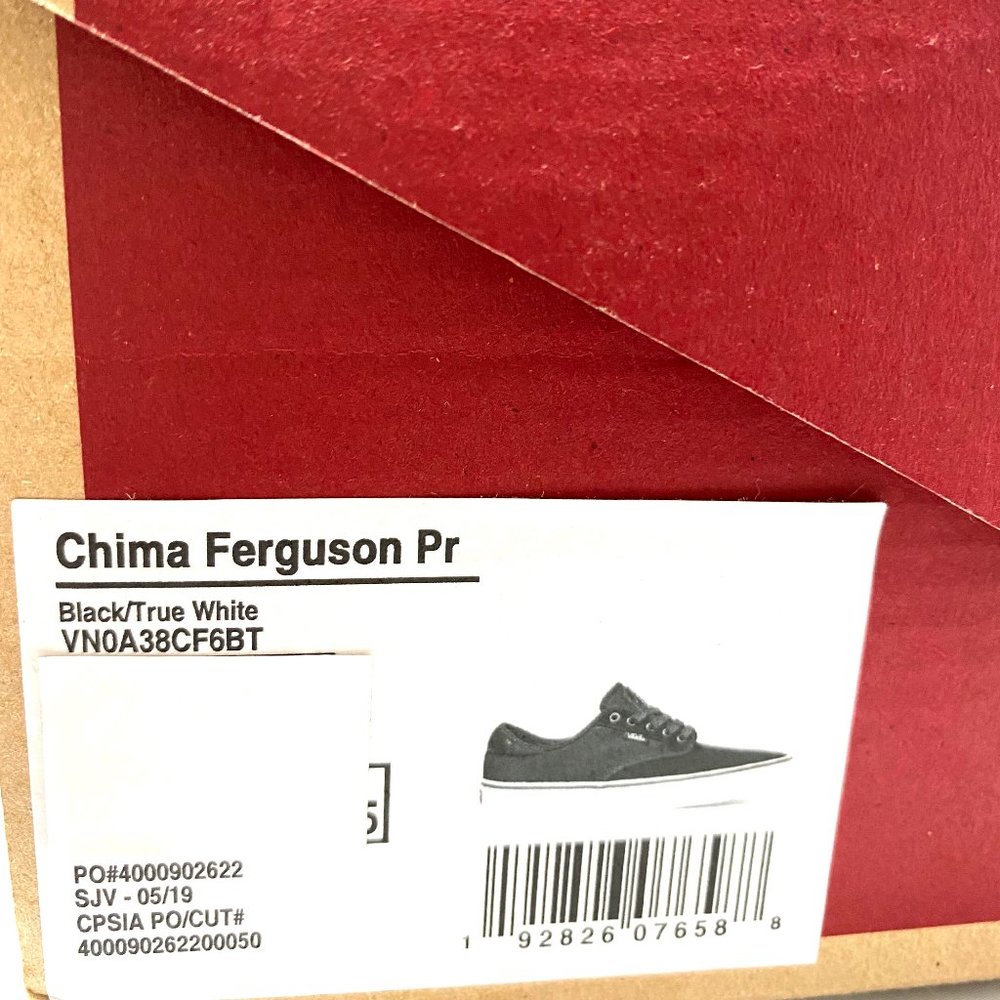 🌿Sale🌿 Vans Chima Ferguson Pro Black Canvas Low Sneaker Men Size 9 VN0A38CF6BT - Picture 11 of 11